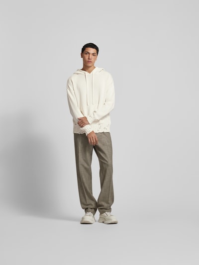 Marni Hoodie in Strick-Optik Offwhite 1