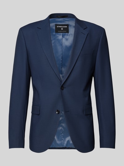 Strellson 2-knoops colbert met reverskraag, model 'Aidan' Donkerblauw - 2