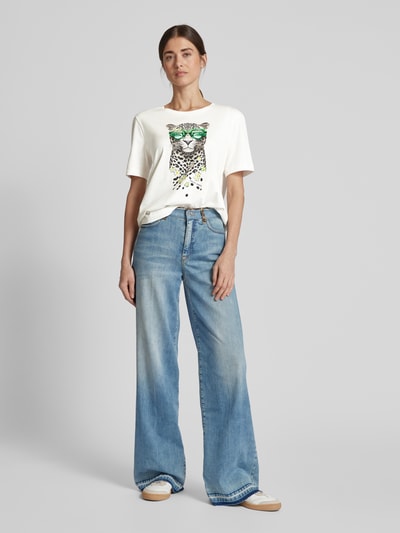 Marc Cain T-Shirt mit Motiv-Print Offwhite 1