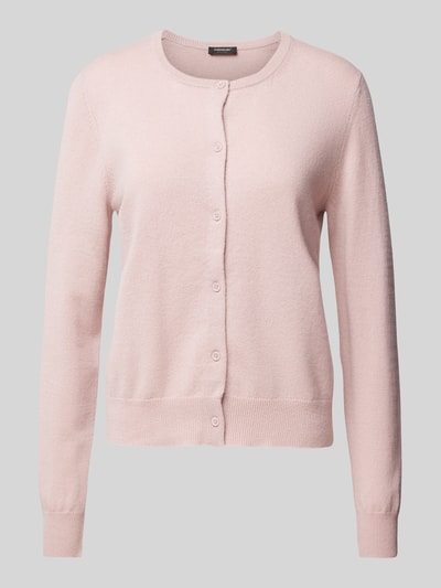 S.Marlon Kasjmier cardigan met ronde hals Rosé - 2