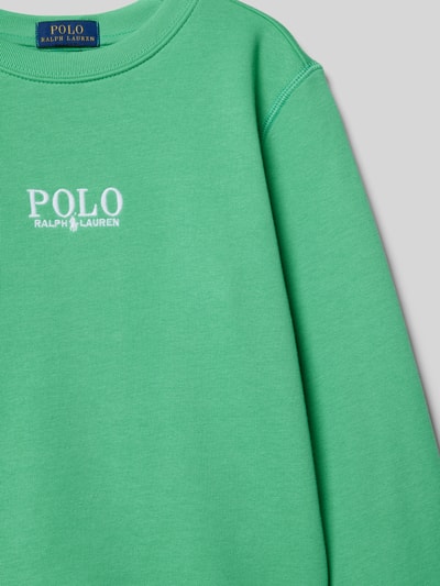 Polo Ralph Lauren Kids Sweatshirt met labelstitching Groen - 2