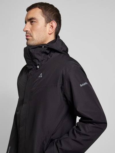 Schöffel Softshell-jack met labelprint, model 'OKERE' Zwart - 3