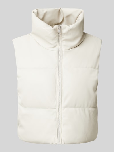 Only Bodywarmer van imitatieleer van Only, model 'ELSIE' Ecru - 2