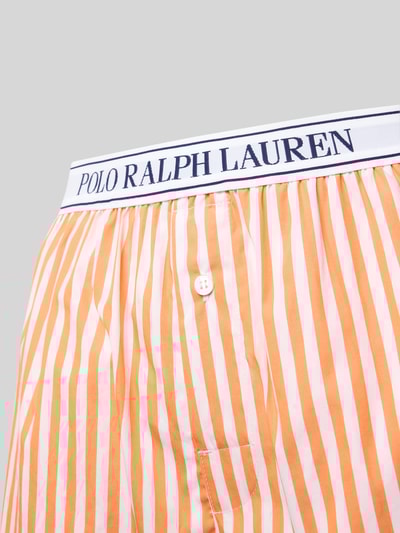 Polo Ralph Lauren Szorty od piżamy o kroju relaxed fit z elastycznym pasem z logo Pomarańczowy 2