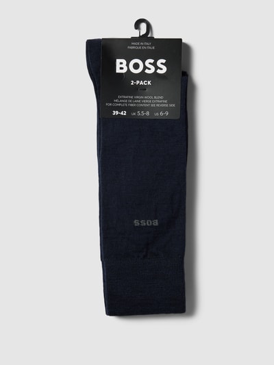 BOSS Socken mit Strukturmuster im 2er-Pack Dunkelblau 3
