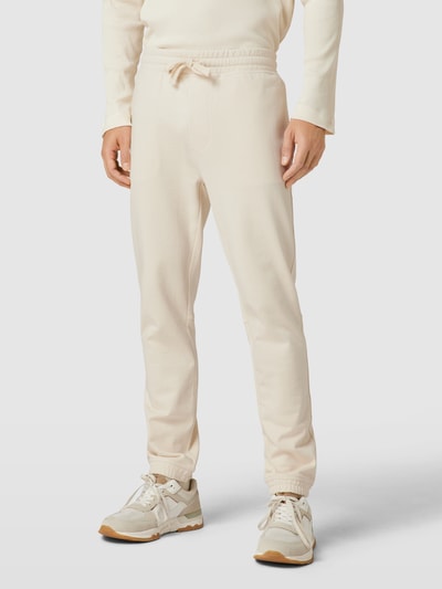 BOSS Orange Sweatpants met achterzak, model 'Secircular' Offwhite - 4