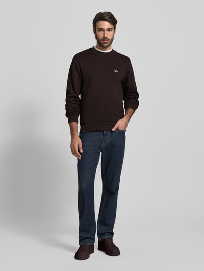 Lacoste Classic Fit Sweatshirt aus Baumwoll-Mix  Dunkelbraun 1