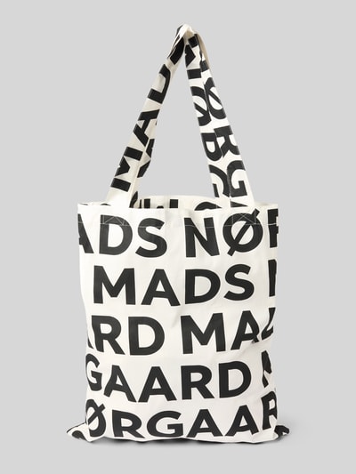 MADS NØRGAARD Shopper met open hoofdvak en hengsels Zwart - 4
