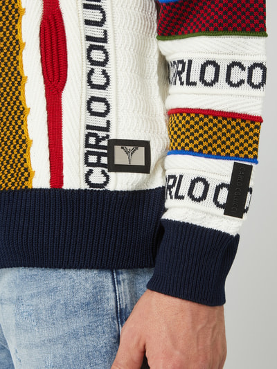 CARLO COLUCCI Cardigan met logomotief  Wit - 5