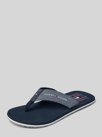 Tommy Hilfiger Flip Flops mit Denim-Riemchen Marine 1