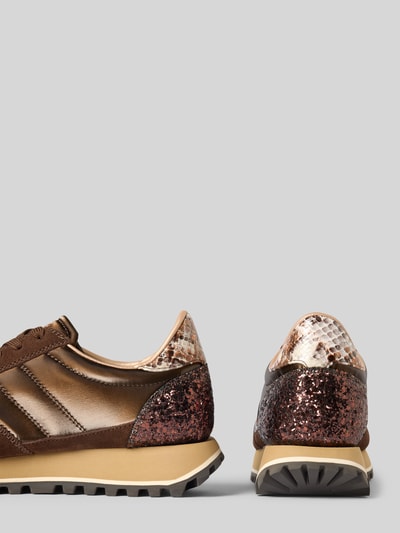 Blauer USA Sneaker mit Schnürverschluss Modell 'MILLEN' Dunkelbraun 2