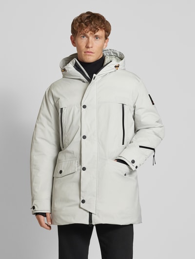 FIRE + ICE Parka z kieszeniami z patką model ‘JESPER’ Jasnoszary 4