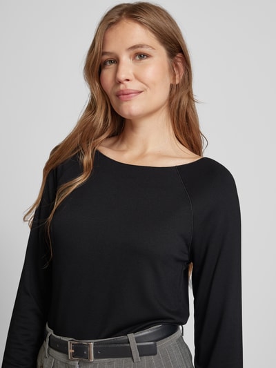 Monari Longsleeve aus Viskose Black 3