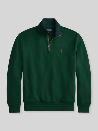 Polo Ralph Lauren Sweatshirt mit Troyerkragen Dunkelgruen 2