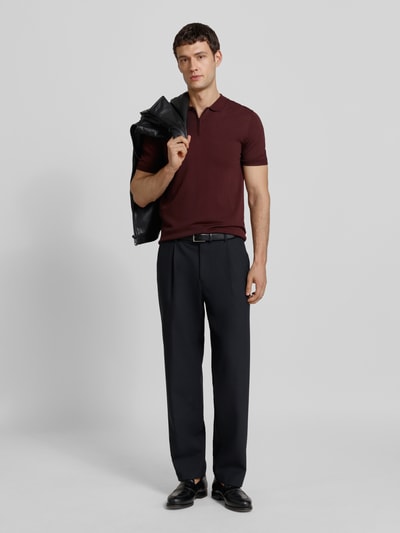 Antony Morato Poloshirt met ribboorden Bordeaux - 1