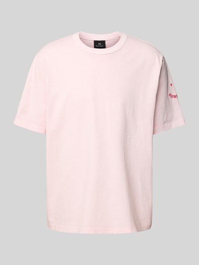 PAUL SMITH T-Shirt mit Label-Stitching Hellrosa 2
