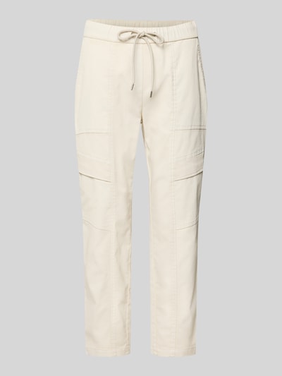 Produktfoto, helle Damen Cargohose mit Pattentaschen Modell 'SUE' von TONI aus Baumwoll-Mix, elastischer Bund, verkürzte Passform
