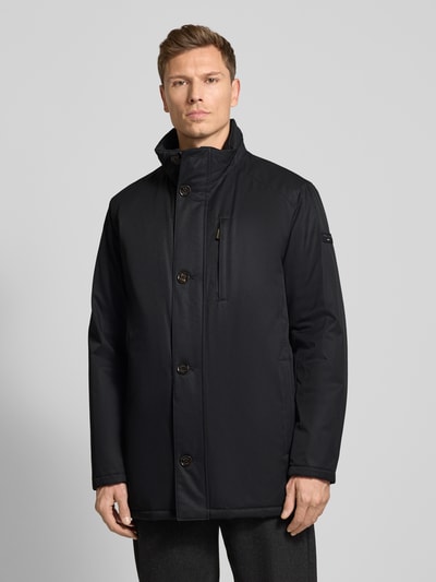 bugatti Regular fit parka met opstaande kraag Zwart - 4