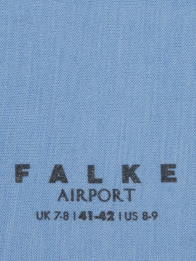 Falke Sokken van scheerwolmix, model 'Airport Sock' Blauw - 2