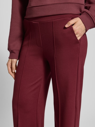 Smith and Soul Hose mit Längsnähten und elastischem Bund Bordeaux 3