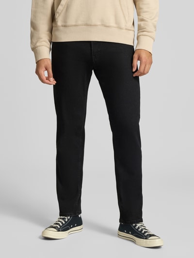 JACK & JONES Straight Fit Jeans aus elastischem Baumwoll-Mix Black 4