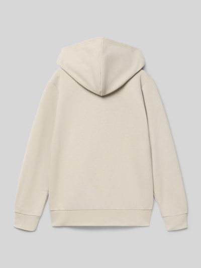 CHAMPION Hoodie met labelstitching en kangoeroezak Steengrijs - 3