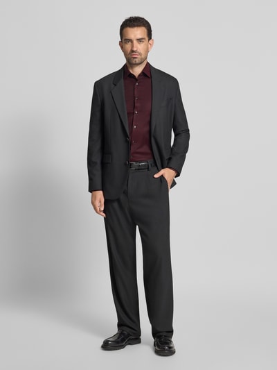 OLYMP No. Six Super slim fit zakelijk overhemd met kentkraag Bordeaux - 1