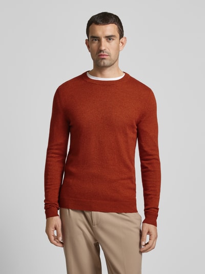 MCNEAL Gebreide pullover met ronde hals Terracotta gemêleerd - 4