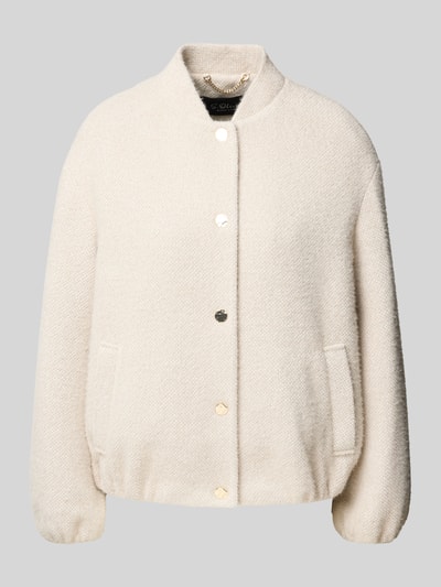 s.Oliver BLACK LABEL Relaxed Fit Blouson mit Allover-Muster Kitt 2