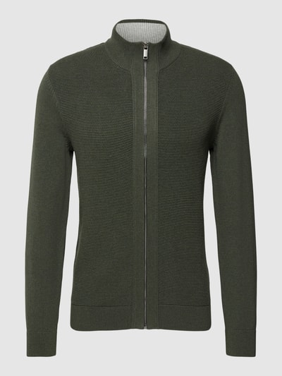 MCNEAL Strickjacke mit Stehkragen Stein meliert 2