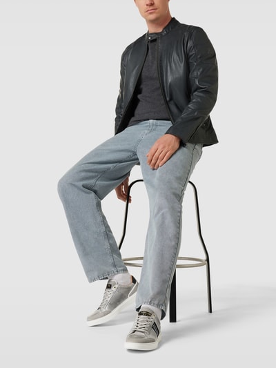 Pantofola dOro Sneakers van leer, model 'LACENO UOMO' Lichtgrijs - 1
