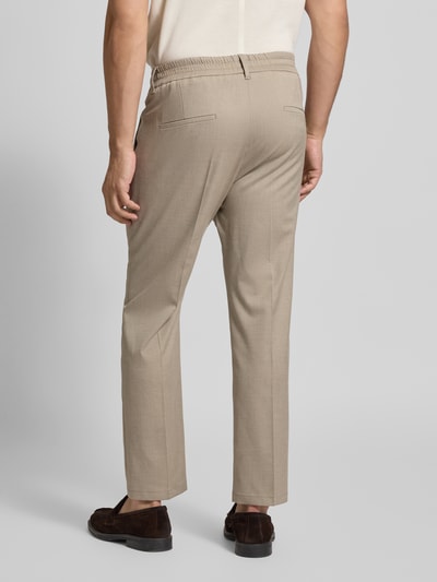 Drykorn Stoffen broek met bandplooien, model 'CHASY' Zand - 5