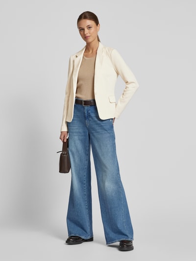 Vero Moda Regular Fit Blazer mit Baumwoll-Anteil Modell 'JULIA' Offwhite 1