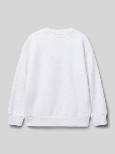 CHAMPION Sweatshirt mit Label-Print Ecru Melange 3