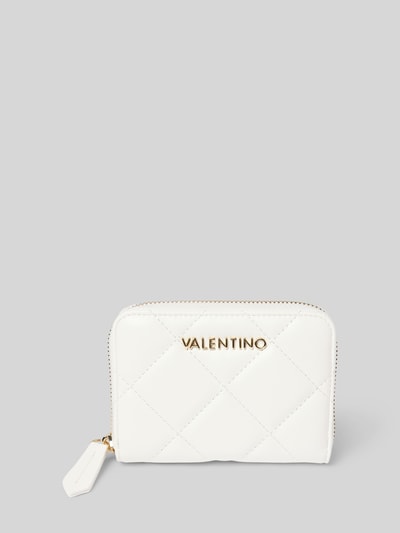 VALENTINO BAGS Portemonnaie mit Label-Applikation Modell 'OCARINA' Weiss 1