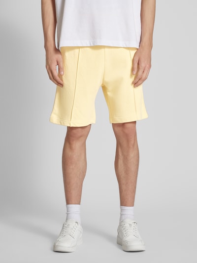 Jack & Jones Sweatshorts met tunnelkoord, model 'ESTERBRO' Geel - 4