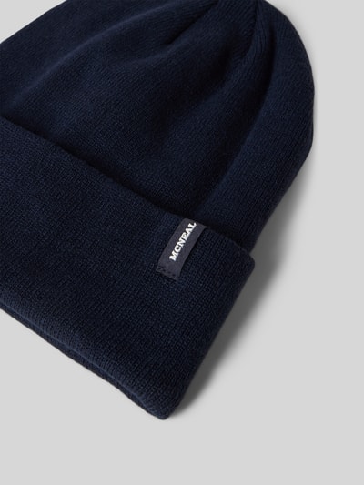 MCNEAL Czapka beanie z detalem z logo Granatowy 2