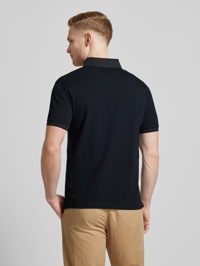 Emporio Armani Poloshirt mit Label-Stitching Marine 5