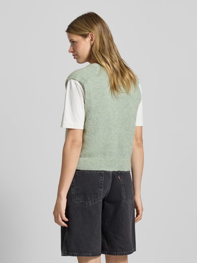 Marc O'Polo Denim Regular Fit Strickweste aus Baumwoll-Mix mit Alpaka-Anteil Schilf 5