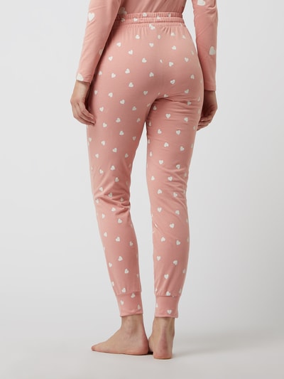 Jake*s Casual Pyjamabroek met all-over motief  Rosé - 5