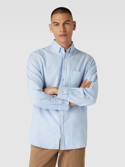 Christian Berg Men Freizeithemd mit Button-Down-Kragen Bleu 4