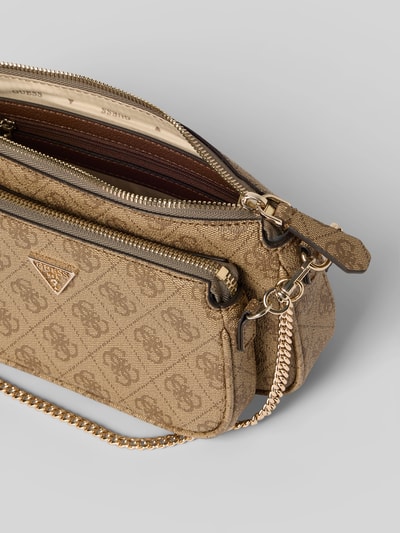 GUESS Pouch mit Label-Applikation Modell 'NOELLE II' Hellbraun 5