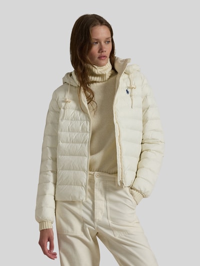 Polo Ralph Lauren Steppjacke mit Kapuze Ecru 5