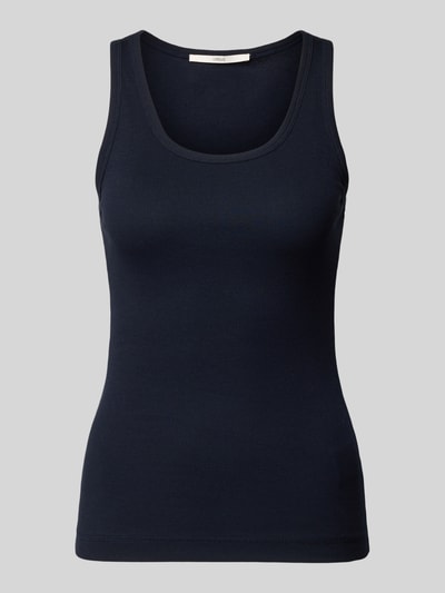 Lanius Tanktop in riblook Marineblauw - 2