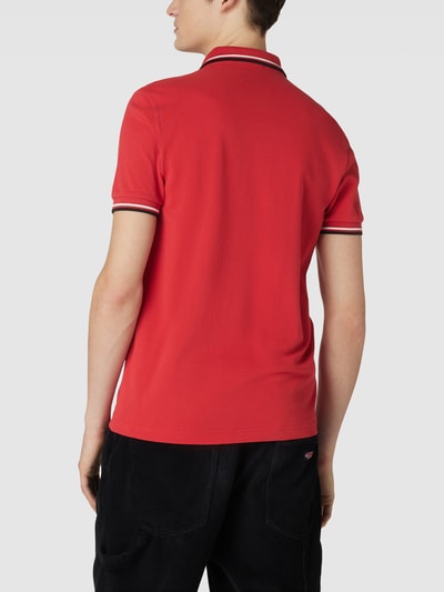 Fred Perry Poloshirt met geborduurd logo, model 'FRED' Rood - 5