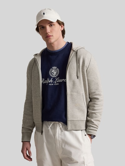 Polo Ralph Lauren Bluza rozpinana o kroju regular fit z mieszanki bawełny Ciemnoszary melanż 4