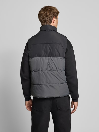 Jack & Jones Kamizelka pikowana ze stójką model ‘MAZE’ Średnioszary 5