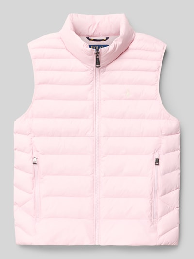 Polo Ralph Lauren Teens Bodywarmer met opstaande kraag en labelstitching Roze - 1