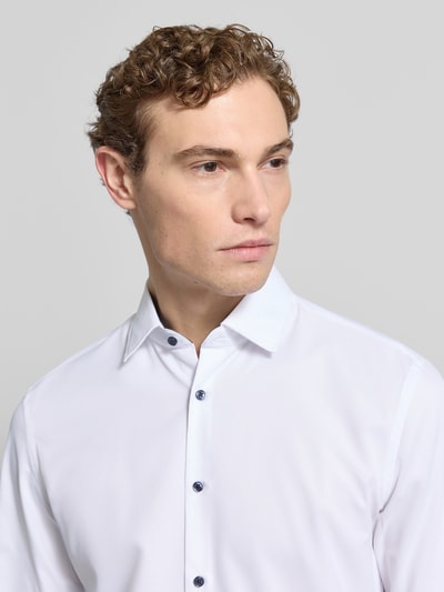 Jake*s Koszula biznesowa o kroju slim fit z dodatkiem streczu Biały 3