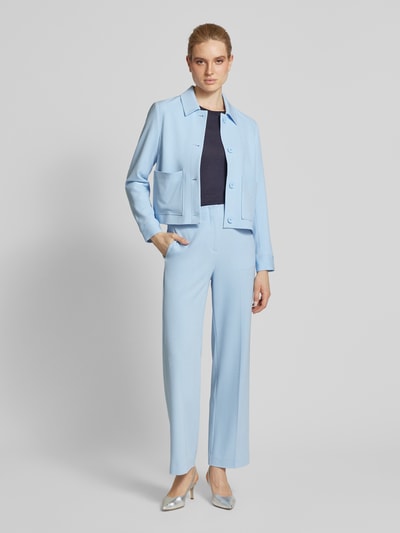 comma Blazer mit Umlegekragen Hellblau 1